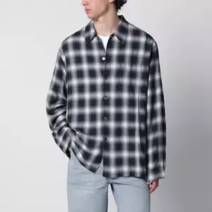 Our Legacy Every Shirt Reno Cowboy relaxed-fit checked viscose shirt in black