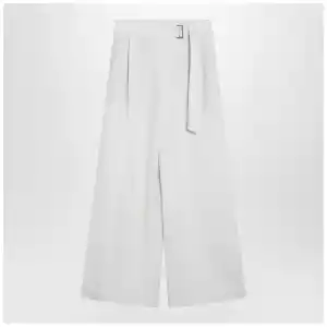 Brunello Cucinelli Ecru sartorial wrap trousers