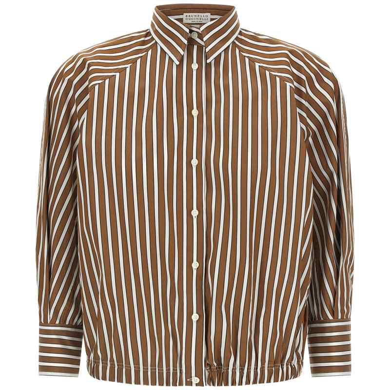 Brunello Cucinelli Shadow Striped Shirt