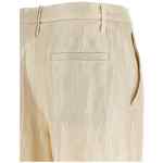 Brunello Cucinelli Lamé Linen Pants