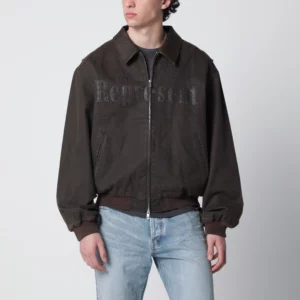 Represent Roscoe bomber jacket in whisky-colored canvas