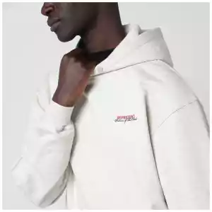 Represent Cream cotton hoodie with logo