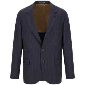 Brunello Cucinelli Pinstripe Batavia Blazer