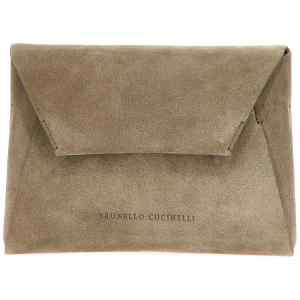 Brunello Cucinelli Monile Suede Clutch Bag