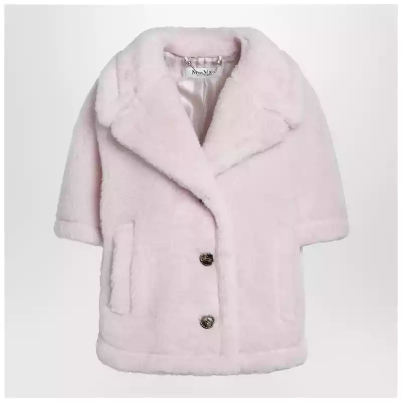 MXACORVINO1WO_S_MAXM-030.x Max Mara Dusty beige boxy Teddy cape