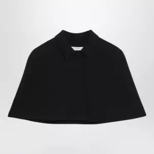 Max Mara Black cropped cady cape
