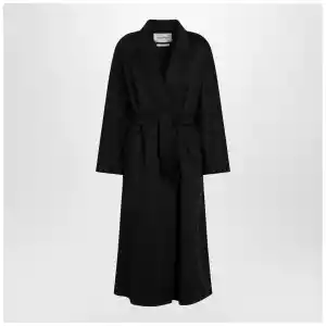 Max Mara Navy cashmere wrap coat