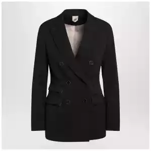 Max Mara Blue double-breasted wool jacket