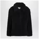 Max Mara Navy faux-fur coat