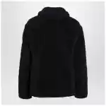 Max Mara Navy faux-fur coat