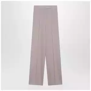 Max Mara Rose-beige wide-leg trousers