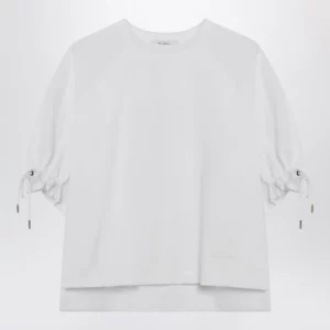 Max Mara Optical white cotton-blend jersey top