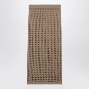 Max Mara Mesh cotton maxi skirt in Desert