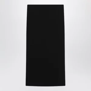Max Mara Midi skirt in compact crêpe jersey in black