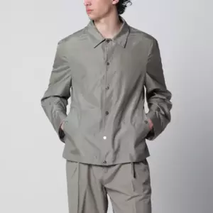 Brunello Cucinelli Unlined jacket in khaki membrane silk
