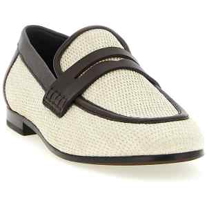 Brunello Cucinelli Raffia Loafers
