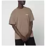 Represent Light brown cotton T-shirt with logo