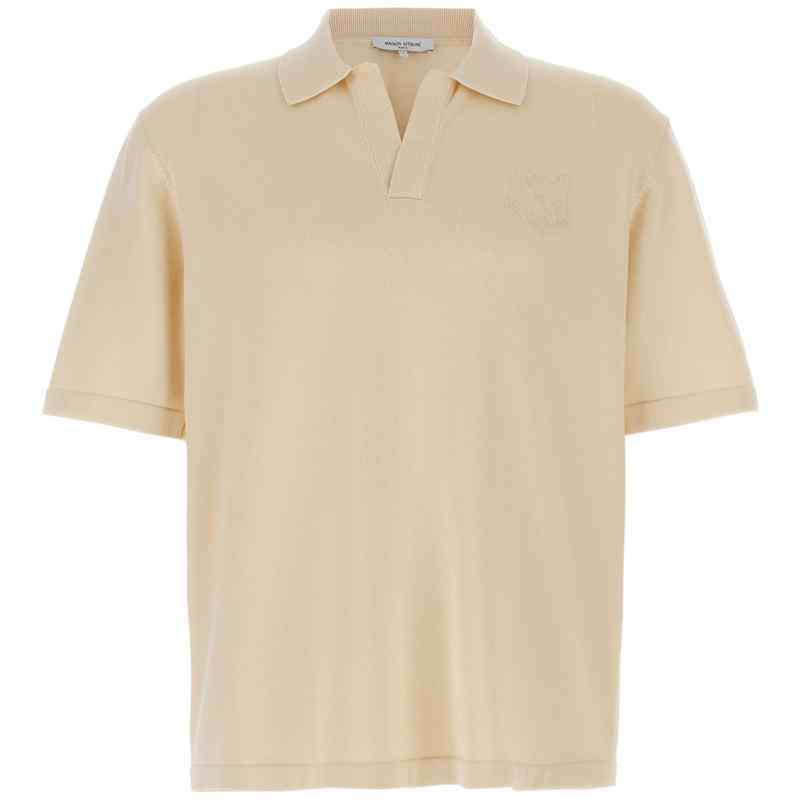 OM00205KT11350145_01_M_2025-03-24T09-36-40.519Z Maison Kitsuné Maison Kitsune Bold Fox Head Polo Shirt