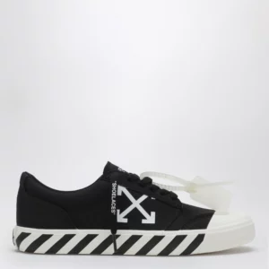Off White Off-White™ Vulcanized low-top fabric sneakers in black