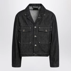 LEMAIRE Trucker denim jacket with contrast stitching
