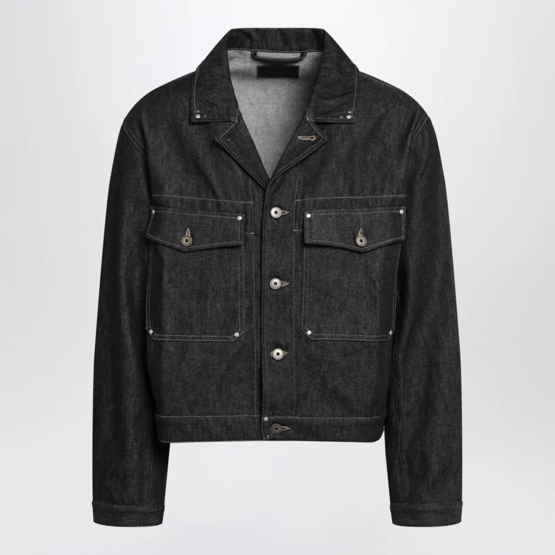 LEMAIRE Trucker denim jacket with contrast stitching