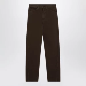 LEMAIRE Brown twill trousers