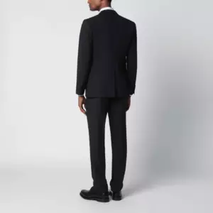 Lardini Blue single-breasted wool-blend suit