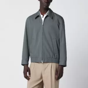 Lardini Zip Jacket In Cotton And Silk