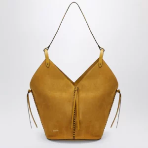 ISABEL MARANT Tampa bag in saffron suede leather