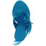 Paris Texas Lidia Feather Thong Mules