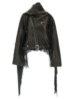 Rick Owens Cropped Scarf Flight Jacket