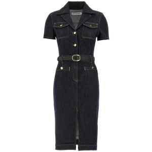 Self-Portrait Indigo Denim Midi Dress