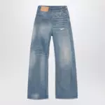 MM6 Maison Margiela Wide leg twist jeans blue