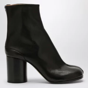 Maison Margiela Black leather Tabi ankle boots