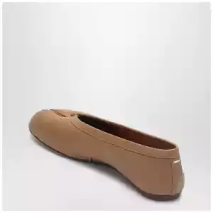 Maison Margiela Tabi New beige leather ballet flats
