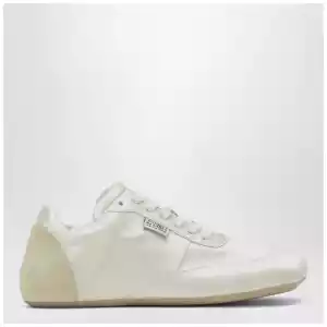 MM6 Maison Margiela Factory Sneakers in white satin