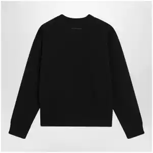 MM6 Maison Margiela Numeric signature crewneck sweatshirt in black cotton