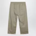 Maison Margiela Low-crotch cotton gabardine trousers in beige