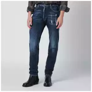 Dsquared2 Slim-fit jeans in blue washed denim with distressed details