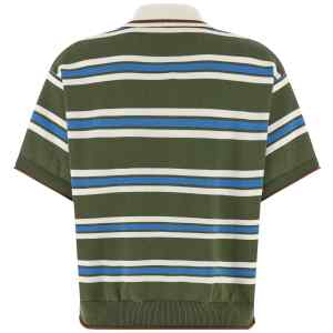 Dsquared2 Striped Knit Polo Shirt