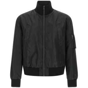 Mm6 Maison Margiela White Stitch Line Bomber Jacket