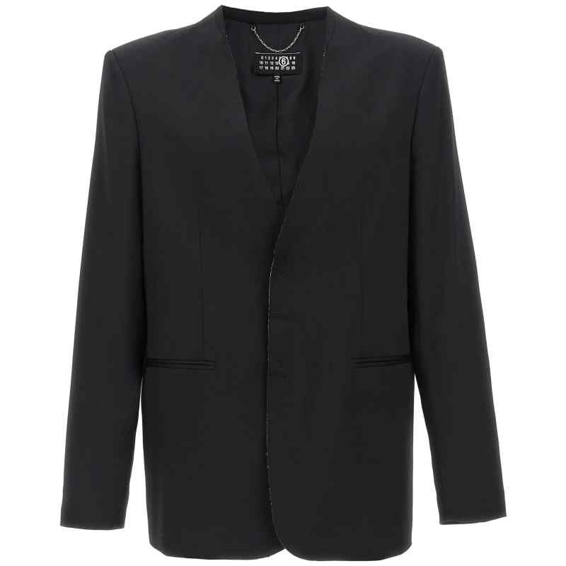 SH0BN0007M35153900_01_M_2025-01-09T16-54-19.985Z-1 Mm6 Maison Margiela Single-breasted Blazer