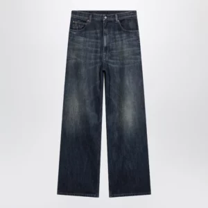 MM6 Maison Margiela Wide blue washed denim jeans