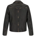 Mm6 Maison Margiela Antiqued Leather Jacket