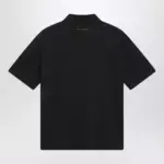 MM6 Maison Margiela Black cotton polo shirt