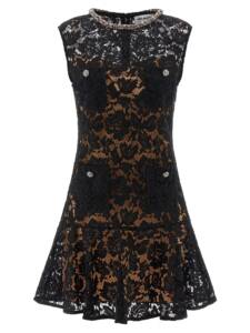 Self-Portrait Self Portrait Black Lace Crystal Dress