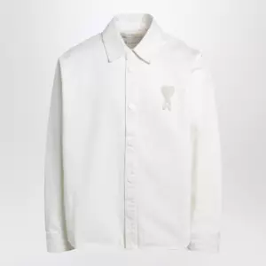 Cream Ami de Coeur shirt by Ami Paris