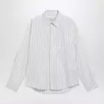 Ami Paris White striped Ami de Coeur shirt
