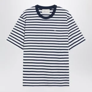 Blue/white striped Ami de Coeur T-shirt by Ami Paris