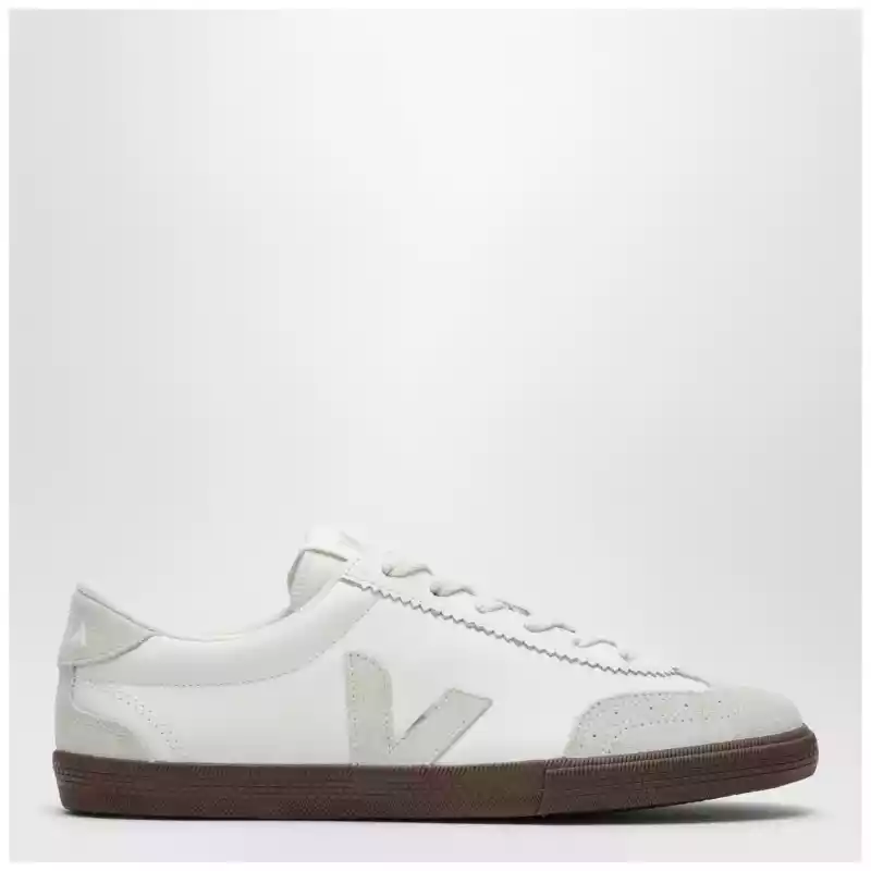 VEJA Volley sneakers in white leather and light beige suede